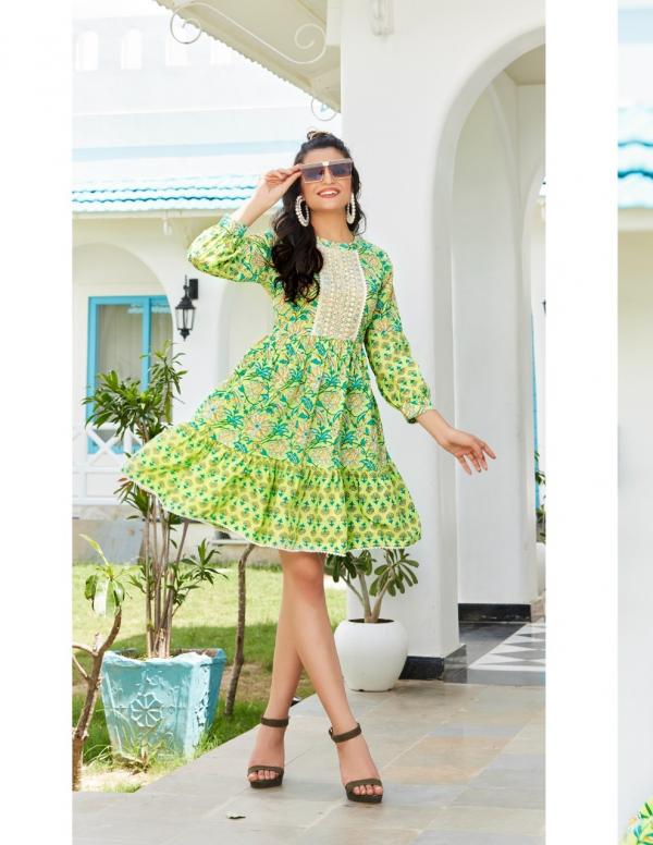 Flair Talk 1 Designer Wear Tunic Short Kurti Collection